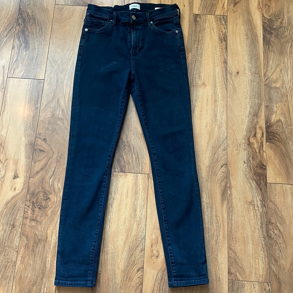 Citizens of Humanity size 27 Rocket Skinny Ankle Jeans dark blue denim